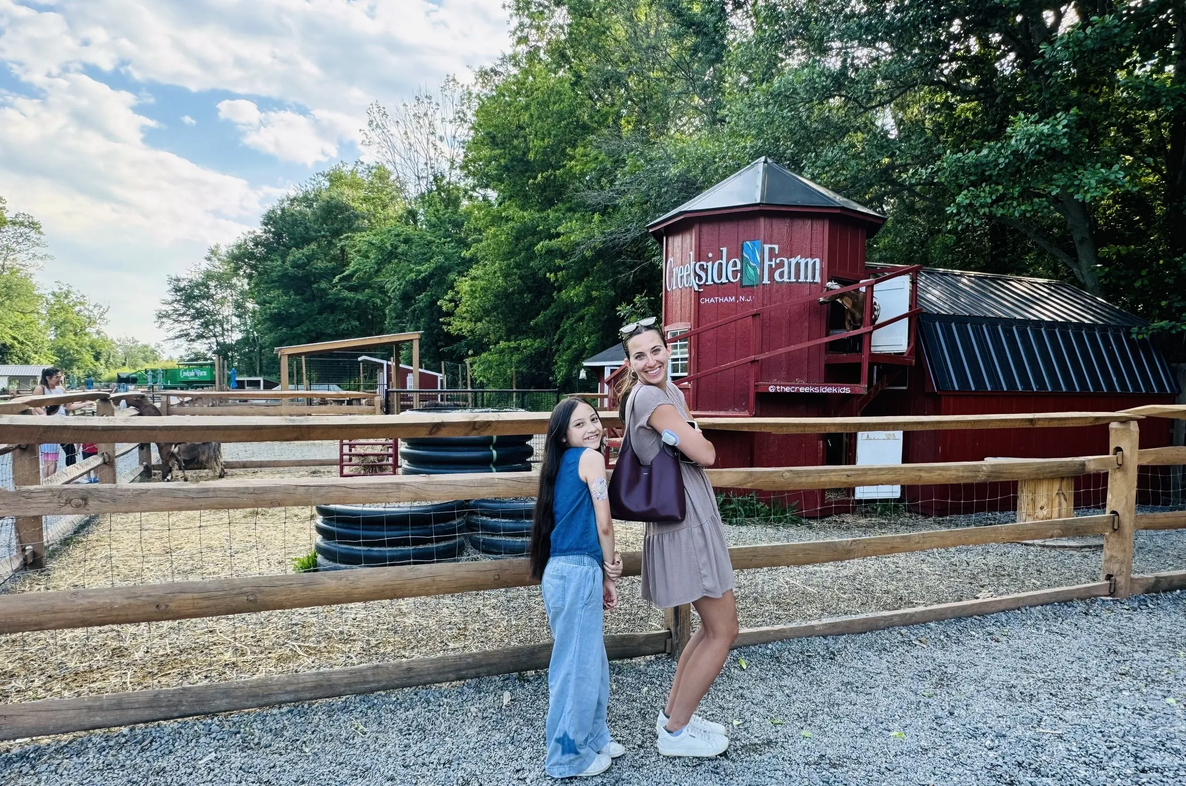 A braveONE mentee and her mentor on a farm visit